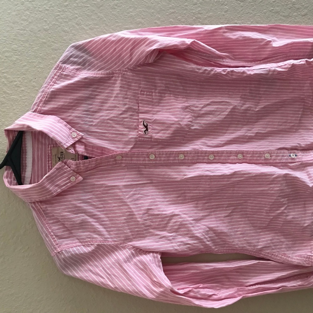 Hollister Long Sleeve Collar Shirt Button Down